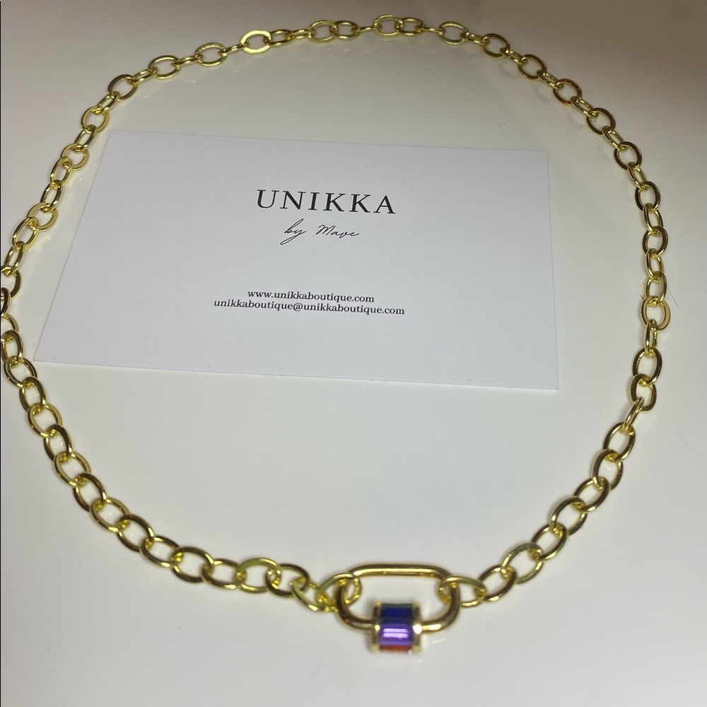 18k gold filled chain and pendant